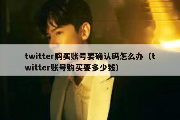 twitter购买账号要确认码怎么办（twitter账号购买要多少钱） 第1张