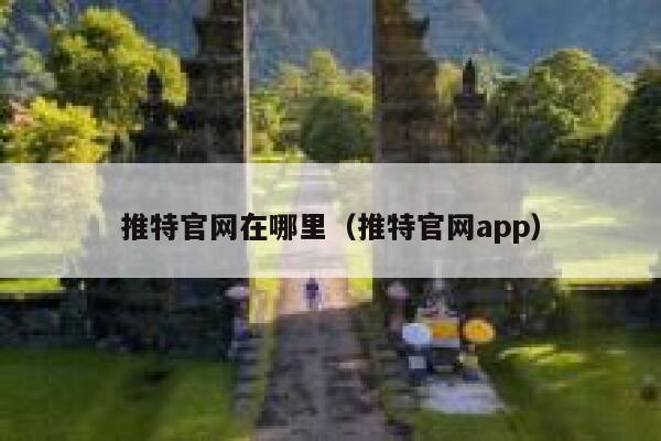 推特官网在哪里（推特官网app） 第1张