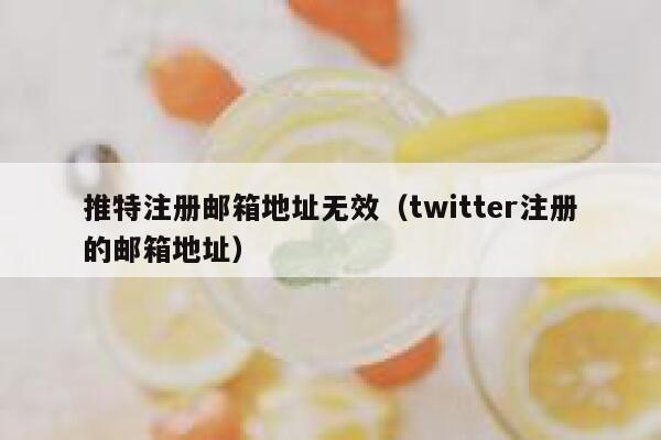 推特注册邮箱地址无效（twitter注册的邮箱地址） 第1张