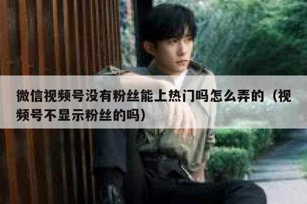 微信视频号没有粉丝能上热门吗怎么弄的（视频号不显示粉丝的吗） 第1张