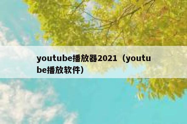youtube播放器2021（youtube播放软件） 第1张