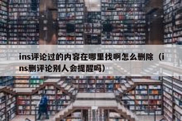 ins评论过的内容在哪里找啊怎么删除（ins删评论别人会提醒吗） 第1张