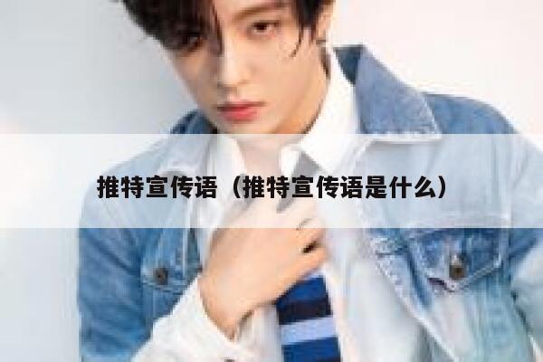 推特宣传语（推特宣传语是什么） 第1张