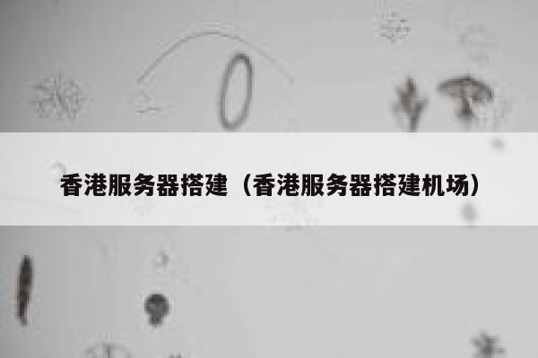 香港服务器搭建（香港服务器搭建机场） 第1张