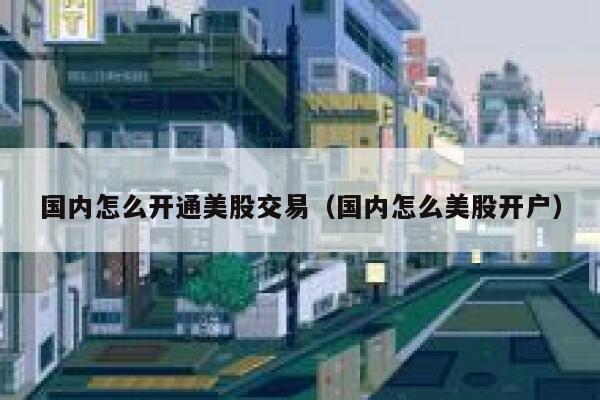 国内怎么开通美股交易（国内怎么美股开户） 第1张