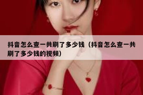 抖音怎么查一共刷了多少钱(抖音怎么查一共刷了多少钱的视频) 第1张 抖音怎么查一共刷了多少钱(抖音怎么查一共刷了多少钱的视频) 第1张