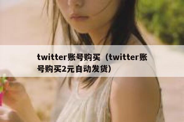 twitter账号购买（twitter账号购买2元自动发货） 第1张