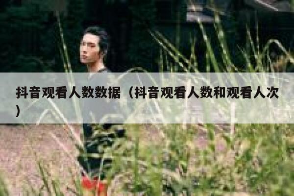 抖音观看人数数据（抖音观看人数和观看人次） 第1张
