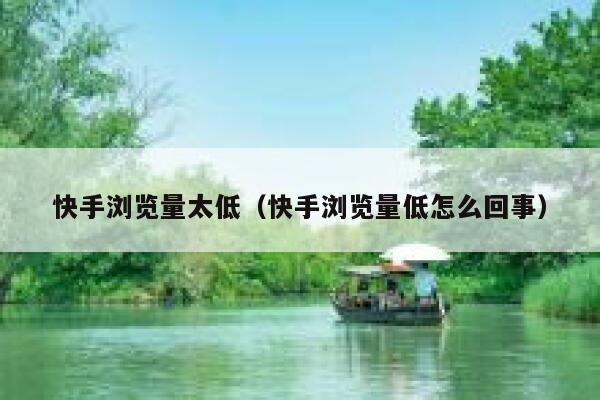 快手浏览量太低（快手浏览量低怎么回事） 第1张