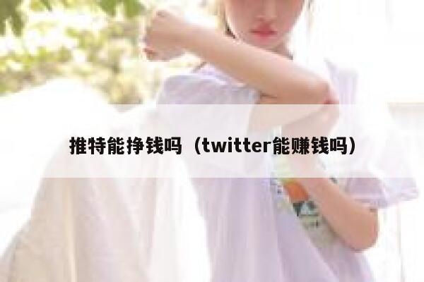 推特能挣钱吗（twitter能赚钱吗） 第1张