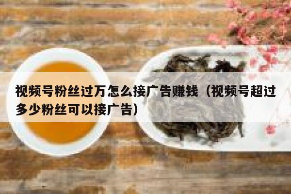 视频号粉丝过万怎么接广告赚钱（视频号超过多少粉丝可以接广告） 第1张