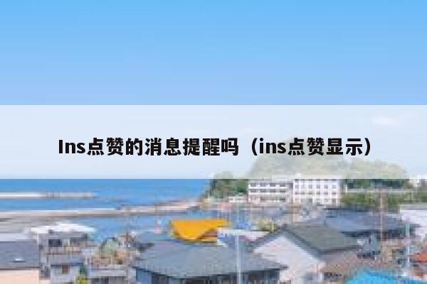 Ins点赞的消息提醒吗（ins点赞显示） 第1张