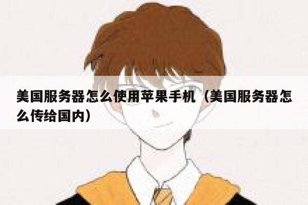美国服务器怎么使用苹果手机（美国服务器怎么传给国内） 第1张