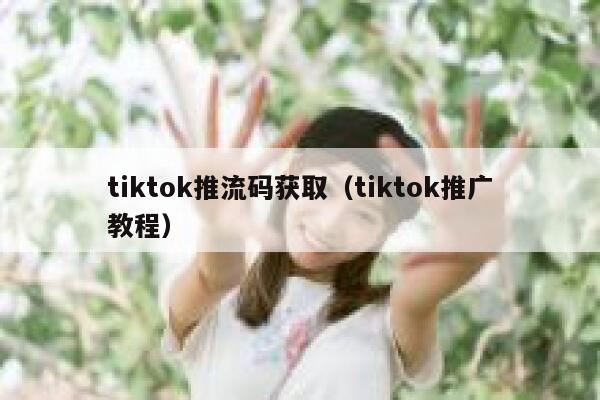 tiktok推流码获取（tiktok推广教程） 第1张