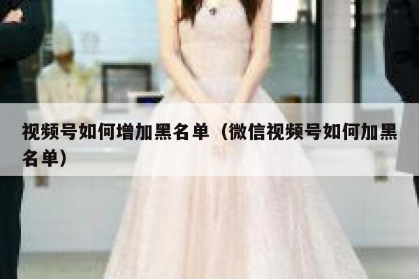视频号如何增加黑名单（微信视频号如何加黑名单） 第1张