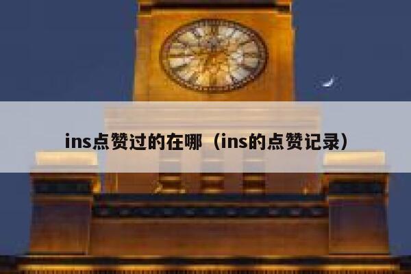 ins点赞过的在哪（ins的点赞记录） 第1张