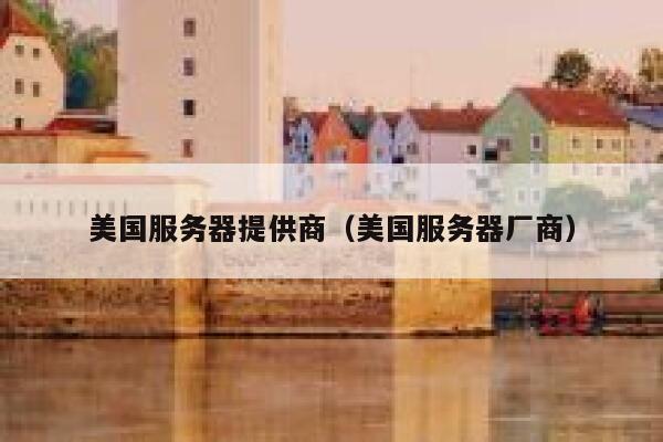 美国服务器提供商（美国服务器厂商） 第1张