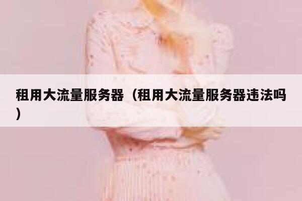租用大流量服务器（租用大流量服务器违法吗） 第1张