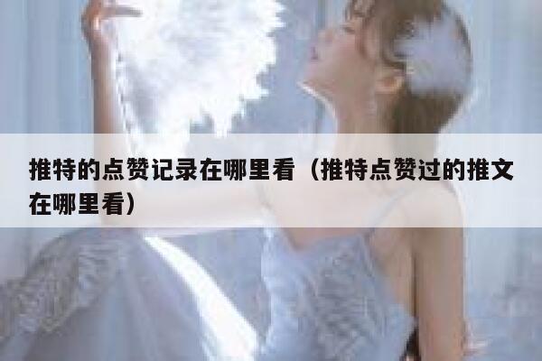 推特的点赞记录在哪里看（推特点赞过的推文在哪里看） 第1张