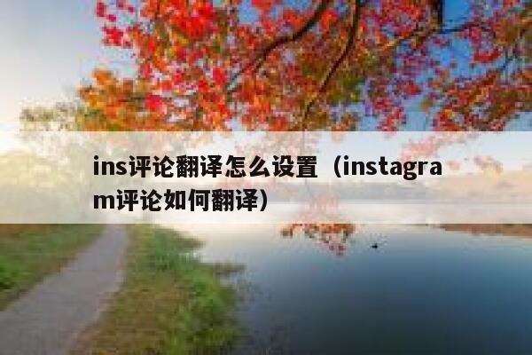 ins评论翻译怎么设置（instagram评论如何翻译） 第1张