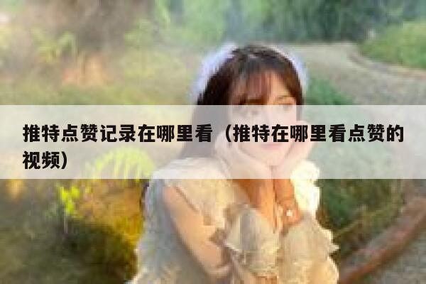 推特点赞记录在哪里看（推特在哪里看点赞的视频） 第1张
