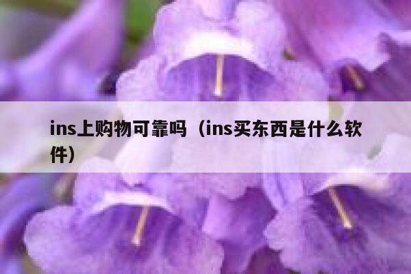 ins上购物可靠吗（ins买东西是什么软件） 第1张