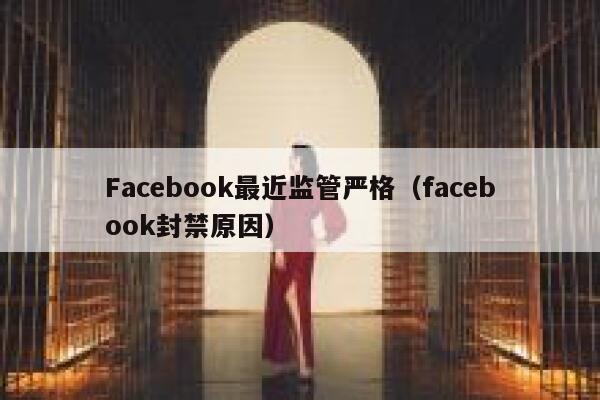 Facebook最近监管严格（facebook封禁原因） 第1张