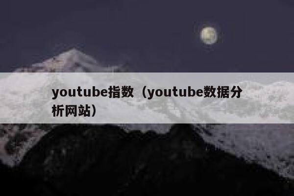 youtube指数（youtube数据分析网站） 第1张