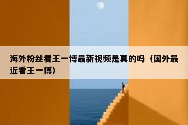海外粉丝看王一博最新视频是真的吗（国外最近看王一博） 第1张