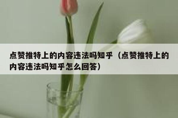 点赞推特上的内容违法吗知乎（点赞推特上的内容违法吗知乎怎么回答） 第1张