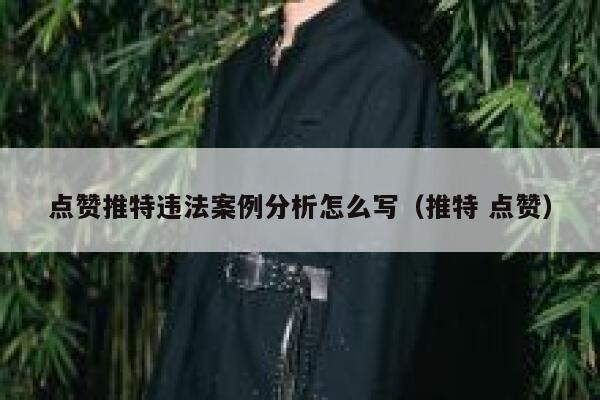 点赞推特违法案例分析怎么写（推特 点赞） 第1张