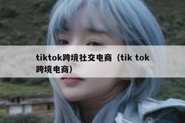 tiktok跨境社交电商（tik tok跨境电商） 第1张