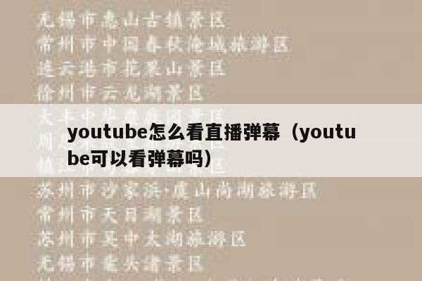 youtube怎么看直播弹幕（youtube可以看弹幕吗） 第1张