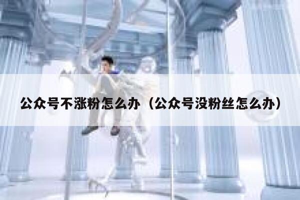 公众号不涨粉怎么办（公众号没粉丝怎么办） 第1张