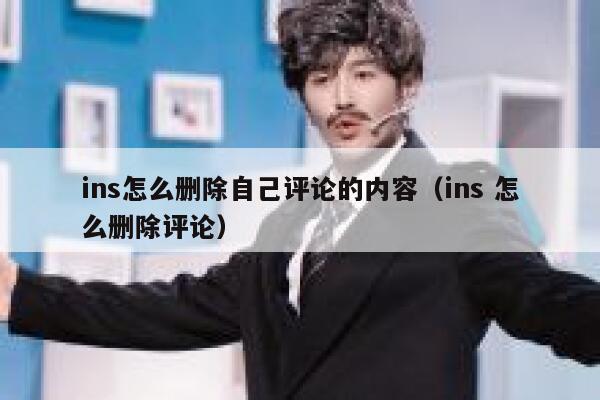 ins怎么删除自己评论的内容（ins 怎么删除评论） 第1张