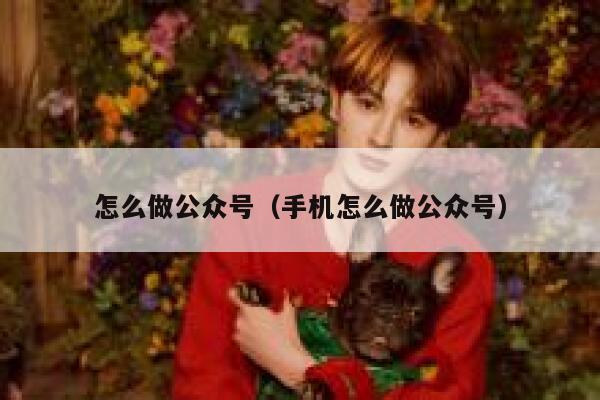 怎么做公众号（手机怎么做公众号） 第1张