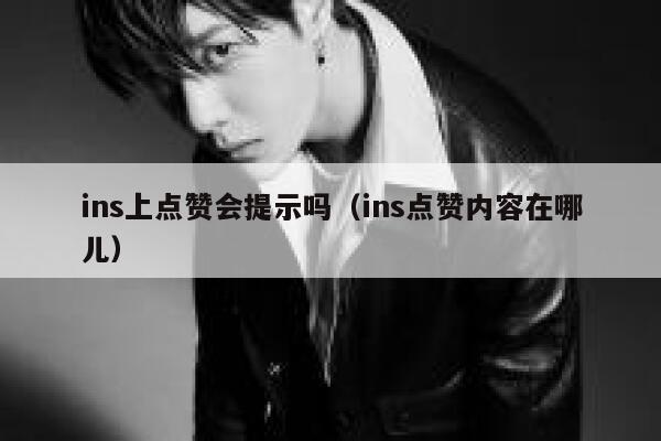 ins上点赞会提示吗（ins点赞内容在哪儿） 第1张
