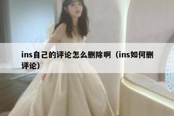ins自己的评论怎么删除啊（ins如何删评论） 第1张