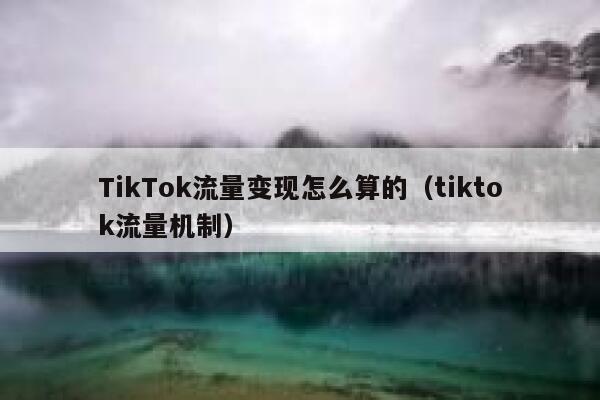 TikTok流量变现怎么算的（tiktok流量机制） 第1张