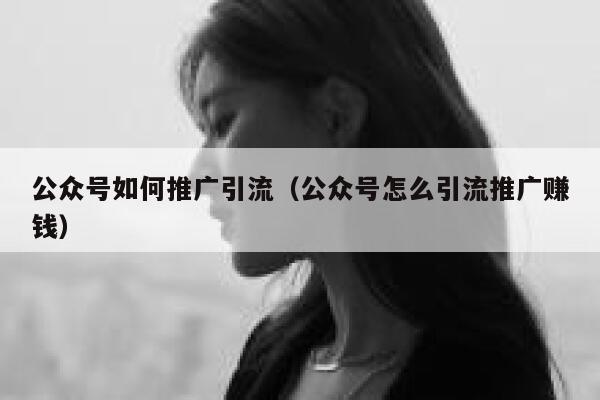 公众号如何推广引流（公众号怎么引流推广赚钱） 第1张