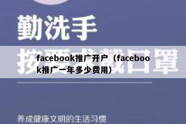 facebook推广开户（facebook推广一年多少费用） 第1张