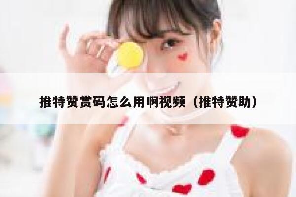 推特赞赏码怎么用啊视频（推特赞助） 第1张