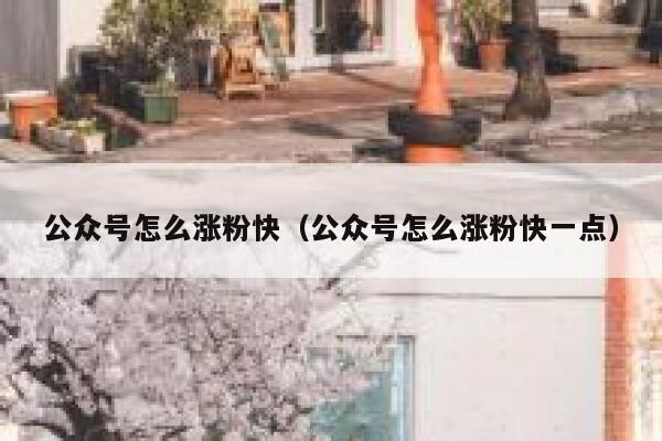 公众号怎么涨粉快（公众号怎么涨粉快一点） 第1张
