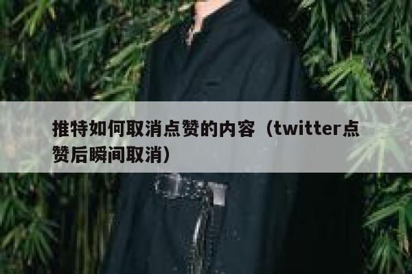 推特如何取消点赞的内容（twitter点赞后瞬间取消） 第1张