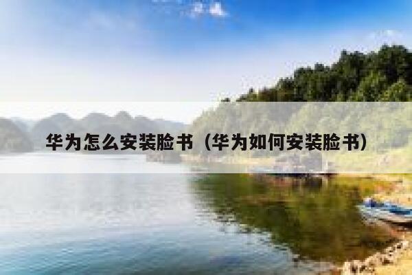 华为怎么安装脸书（华为如何安装脸书） 第1张