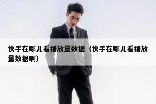 快手在哪儿看播放量数据（快手在哪儿看播放量数据啊） 第1张