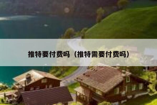 推特要付费吗（推特需要付费吗） 第1张