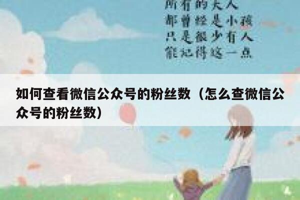 如何查看微信公众号的粉丝数（怎么查微信公众号的粉丝数） 第1张