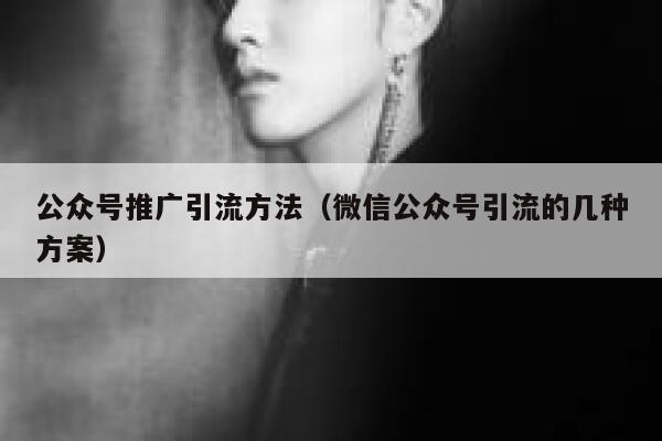 公众号推广引流方法（微信公众号引流的几种方案） 第1张