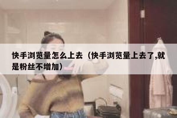 快手浏览量怎么上去（快手浏览量上去了,就是粉丝不增加） 第1张